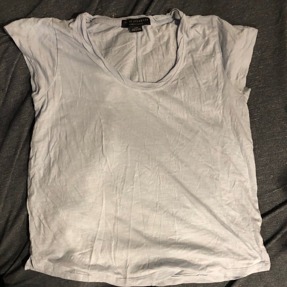 Light Blue Social Standards by Sanctuary, Large short sleeved shirt.